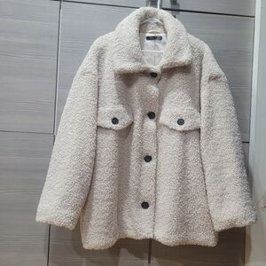 NWOT Dex Dani Teddy Sherpa Faux Shearling Jacket,plus size 3X